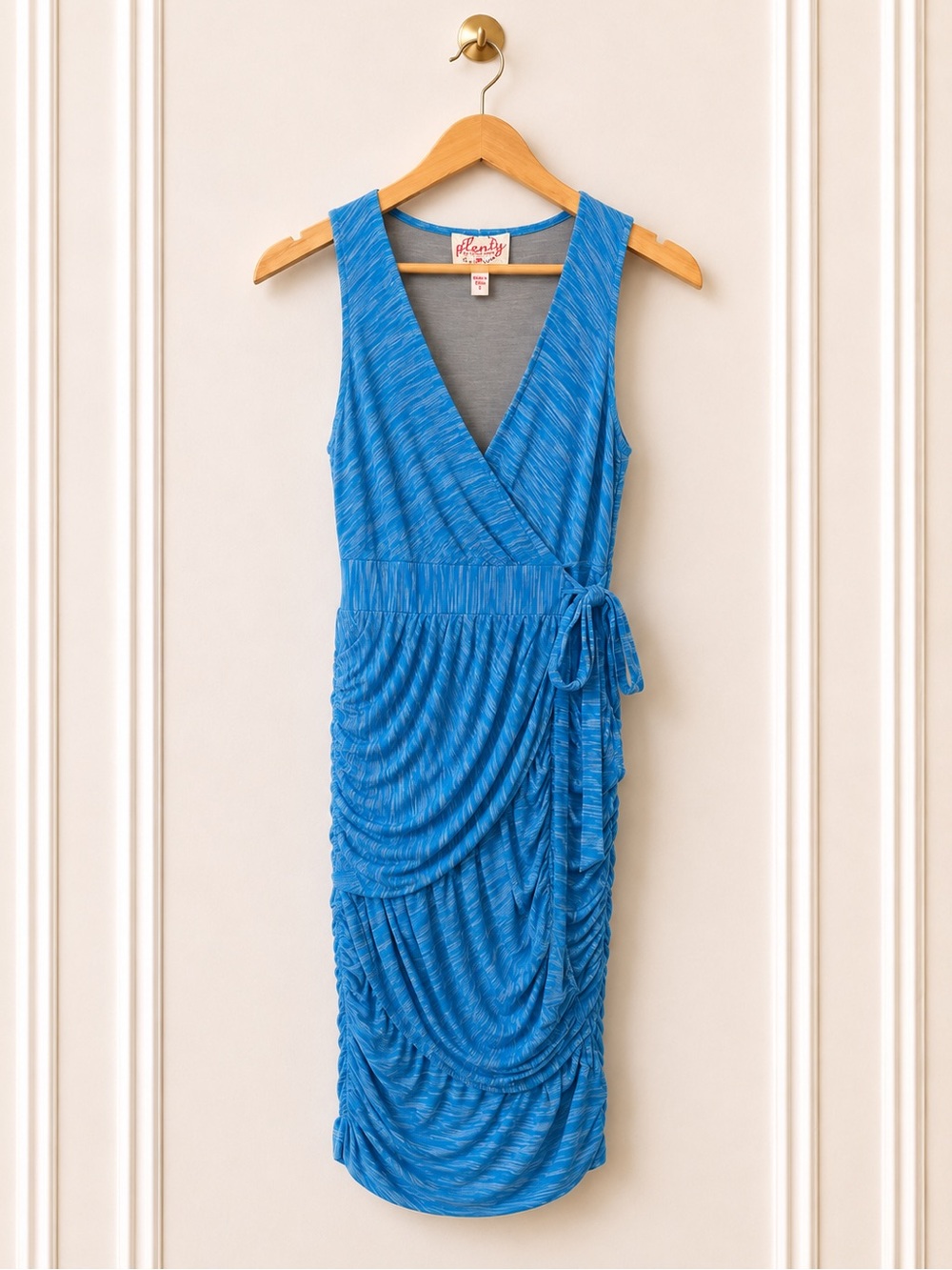 Plenty by Tracey Reece Vintage Rouched Dress NWT Vacation Resortwear Boho Y2K